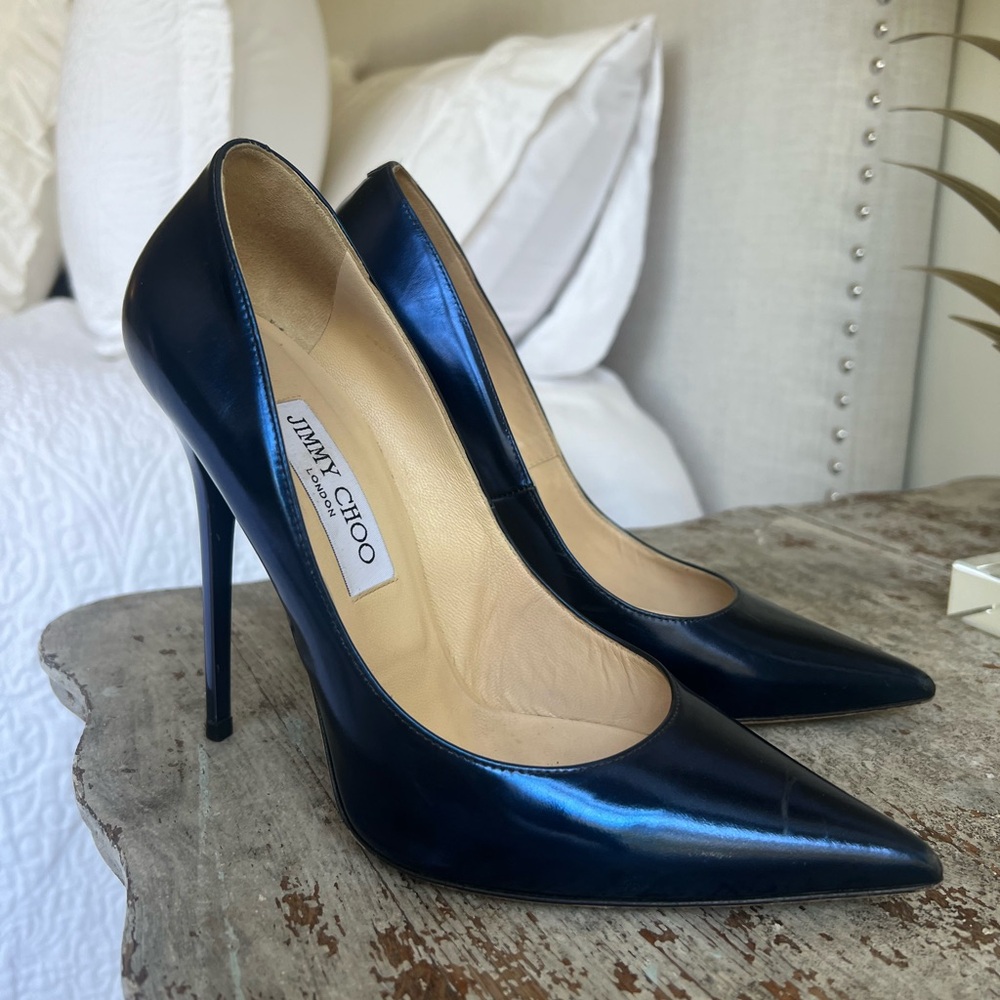 Jimmy Choo Navy Pumps